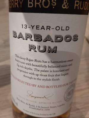 Photo of the rum Barbados Rum (TasTToe) taken from user Werner10