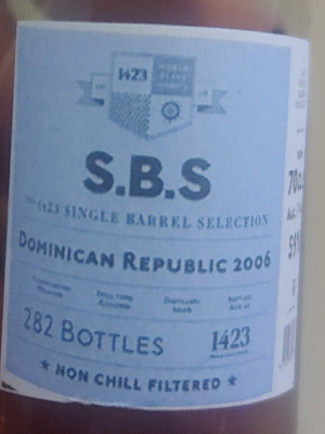 Photo of the rum S.B.S Dominican Republic taken from user Filip Heimerle