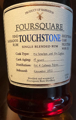 Photo of the rum Exceptional Cask Selection XXII Touchstone taken from user BTHHo 🥃