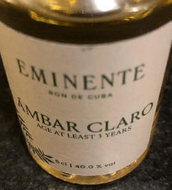 Photo of the rum Eminente Ambar Claro taken from user cigares 
