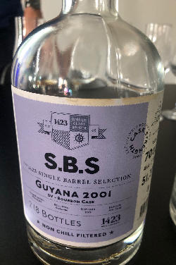 Photo of the rum S.B.S Guyana 2001 (Bourbon Cask) SV taken from user cigares 