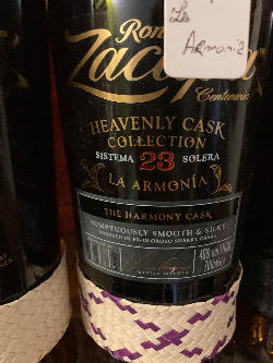 Photo of the rum Ron Zacapa LA ARMONIA The Harmony Cask taken from user TheRhumhoe