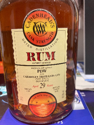 Photo of the rum Pot Still Guyana PDW taken from user Johannes