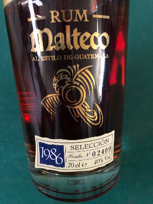 Photo of the rum Malteco Seleccion taken from user BTHHo 🥃