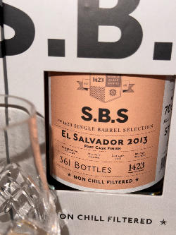 Photo of the rum S.B.S El Salvador 2013 taken from user Filip Kalinovský