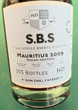 Photo of the rum S.B.S Mauritius 2009 taken from user BTHHo 🥃