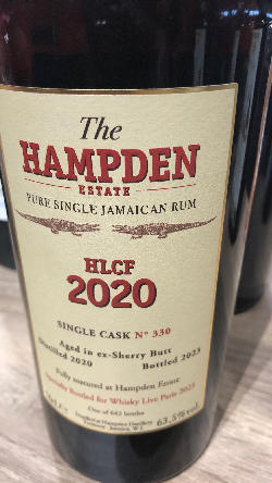 Photo of the rum Specially Bottled for Whisky Live Paris 2023 HLCF taken from user cigares 