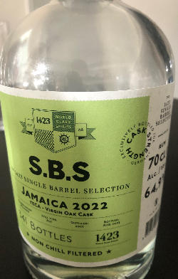 Photo of the rum S.B.S Jamaica - Virgin Oak Cask TECA taken from user cigares 