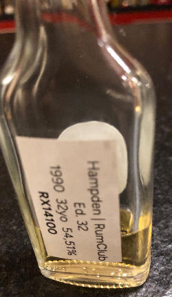 Photo of the rum Rumclub Private Selection Ed. 32 C<>H taken from user cigares 