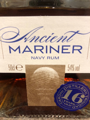 Photo of the rum Ancient Mariner Navy Rum HTR taken from user cigares 