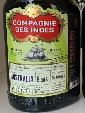 Photo of the rum Australia (Bottled for Perola) taken from user crazyforgoodbooze