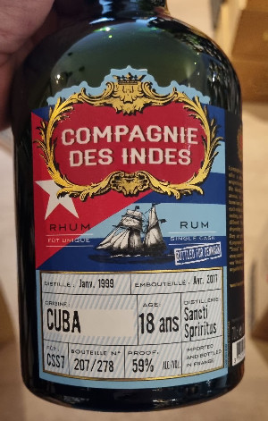 Photo of the rum Cuba (Bottled for Denmark) taken from user BTHHo 🥃