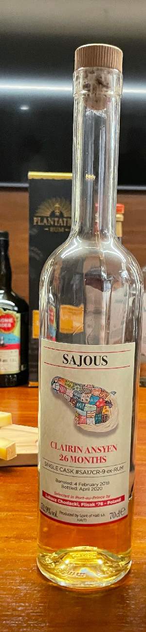 Photo of the rum Clairin Ansyen Sajous 26 mois taken from user Maxime Checler 🇫🇷