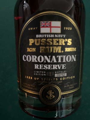 Photo of the rum Coronation Reserve (2023 UP Spirits Edition) taken from user BTHHo 🥃
