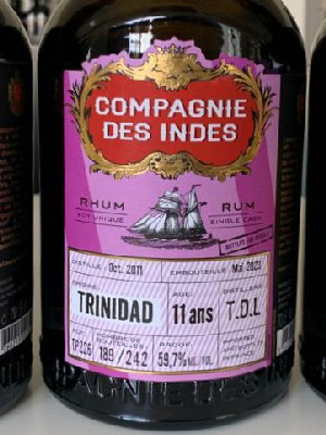 Photo of the rum Trinidad (Bottled for Perola) taken from user crazyforgoodbooze