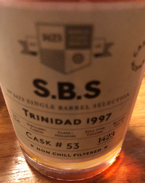 Photo of the rum S.B.S Trinidad HTR taken from user cigares 
