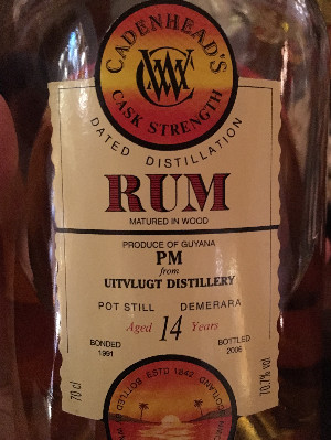 Photo of the rum PM taken from user Johannes