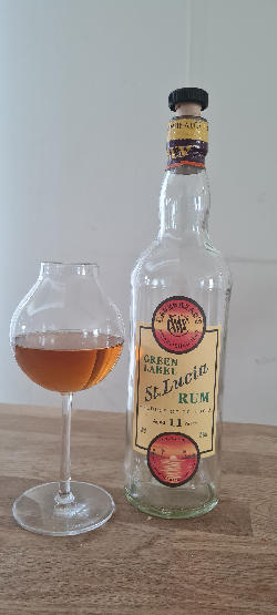 Photo of the rum Green Label St. Lucia Rum taken from user Alex Kunath