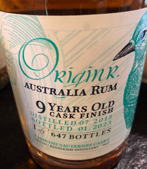 Photo of the rum Australie Rum taken from user cigares 