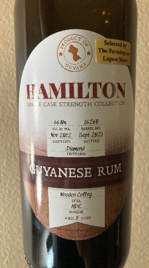 Photo of the rum Guyanese Rum MDE taken from user Anton Krioukov