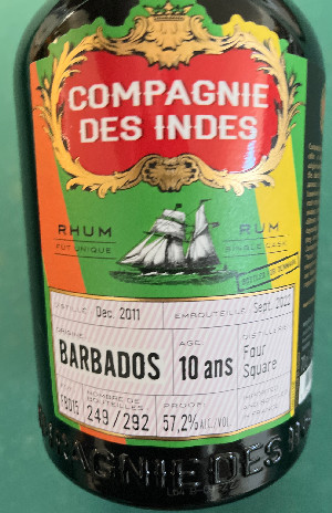 Photo of the rum Barbados taken from user BTHHo 🥃