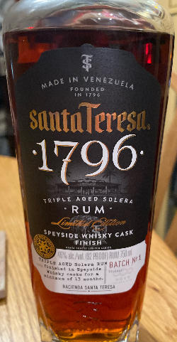 Photo of the rum 1796 (Speyside Whisky Cask Finish) taken from user maxlasvegas