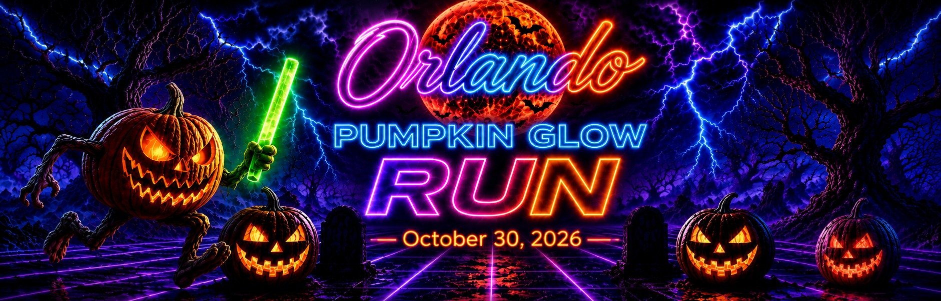 Orlando Halloween Pumpkin Glow Run 5k