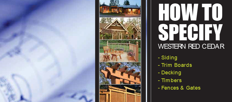 How to specify Western Red Cedar