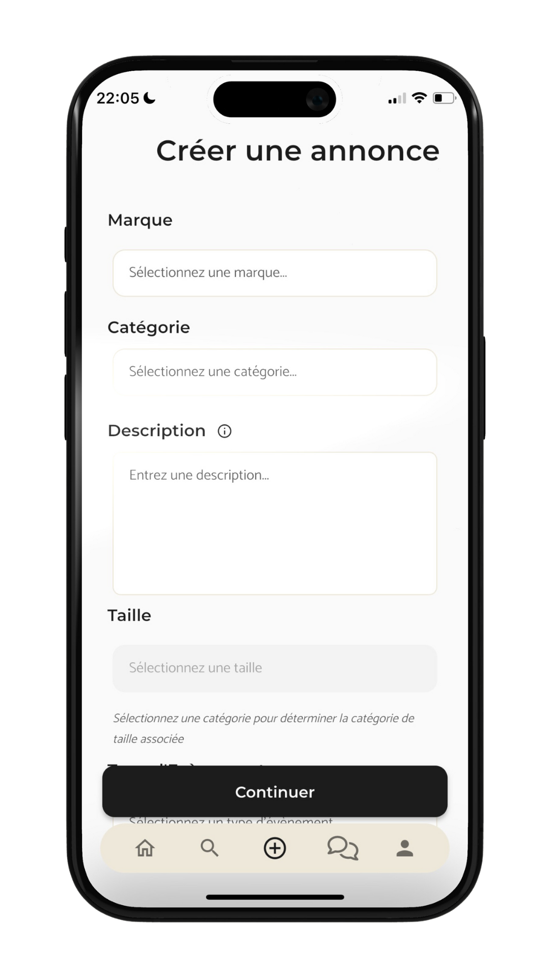 Rentwear Connection application mobile