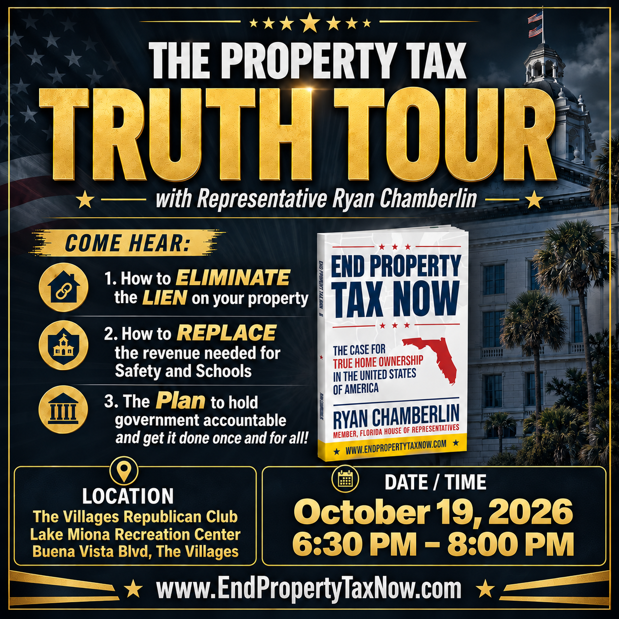 Property Tax Truth Tour: The Villages Republican Club, 2026-10-19, 6:30–8:00 PM
