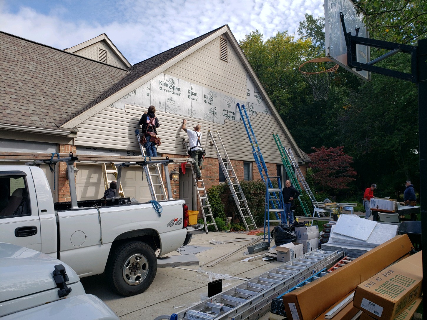 Roofing, siding, trim, and gutter updates