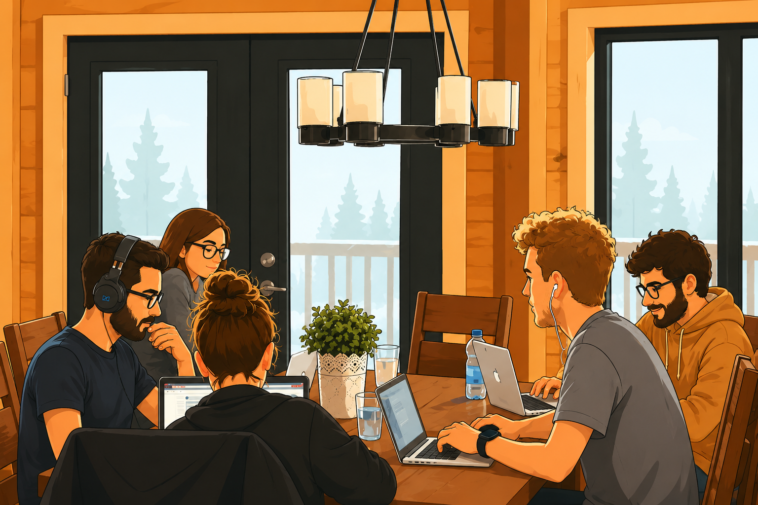 A professional and friendly team collaborating