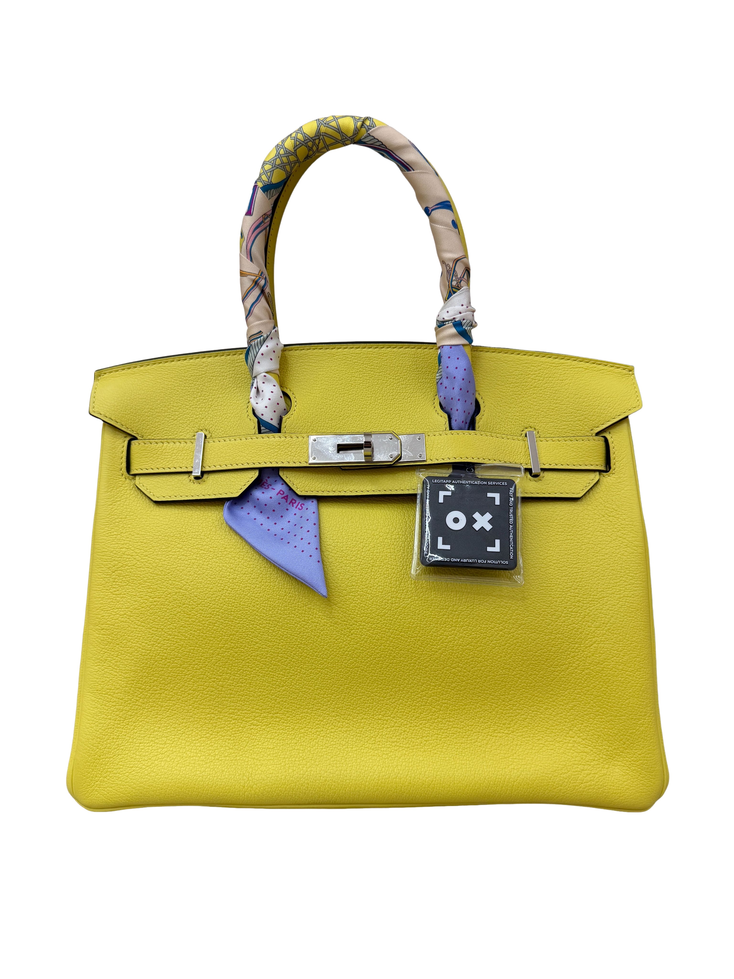 Hermes Birkin Handbag Yellow 30