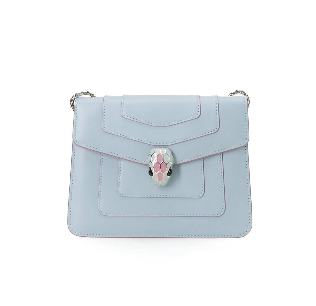 Bvlgari Serpenti Forever Crossbody Bag Light Blue
