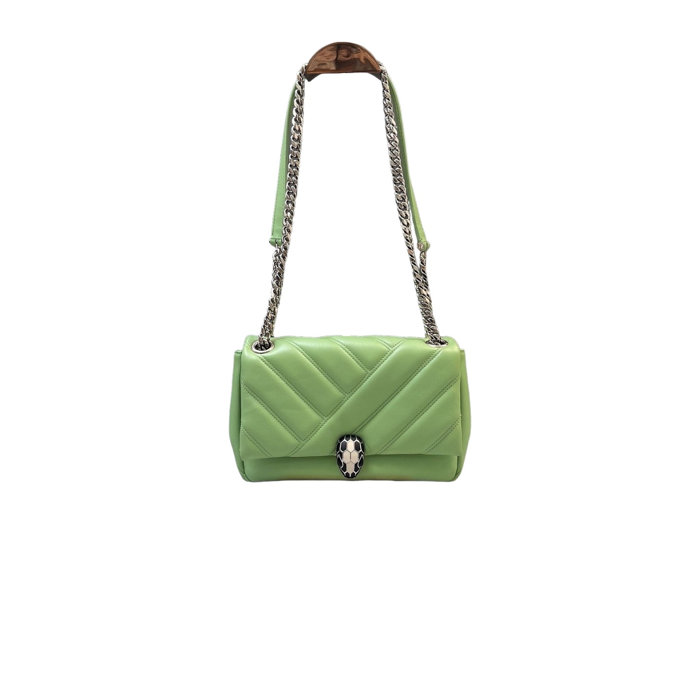 Bvlgari Serpenti Cabochon Matelassé quilted calfskin leather crossbody bag