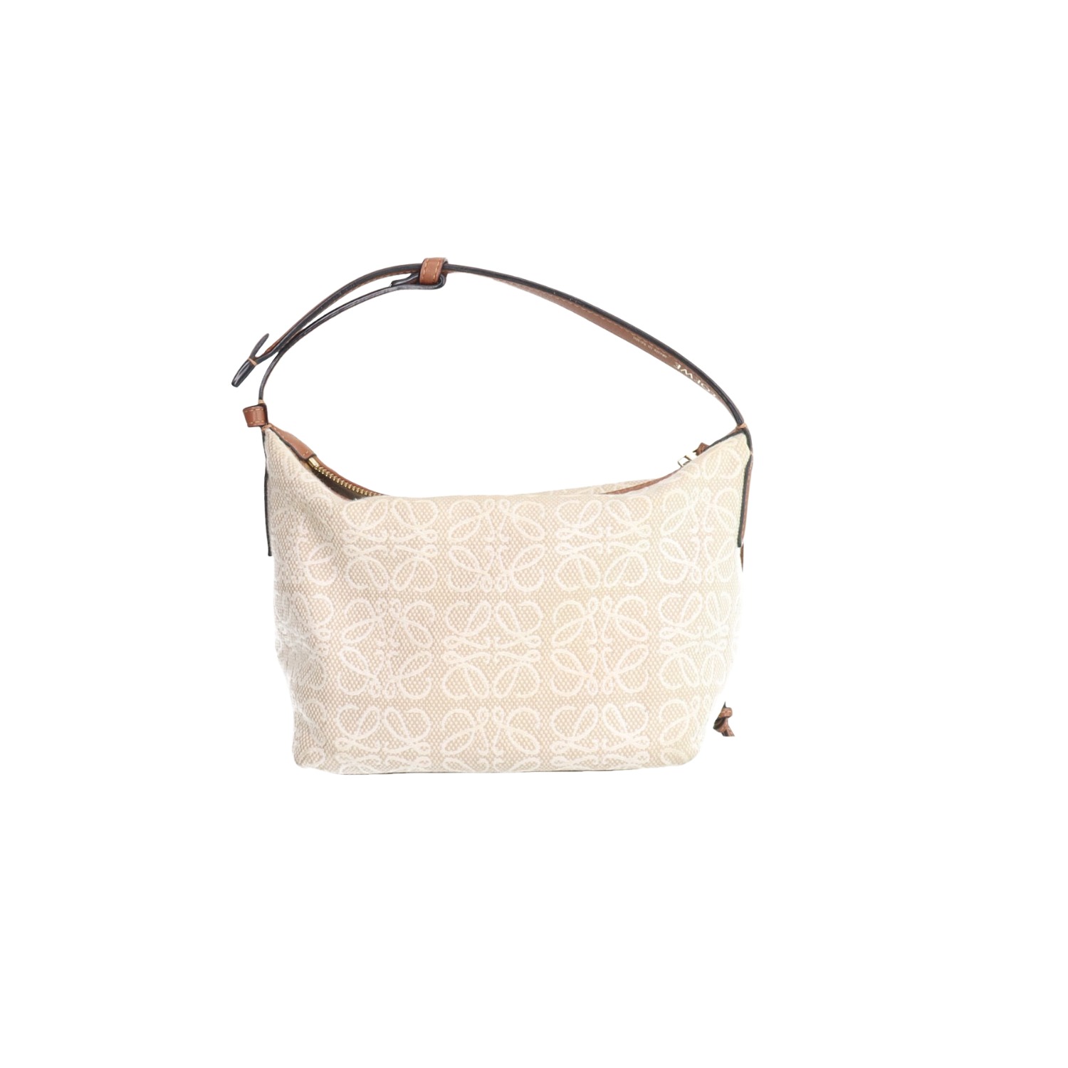 Loewe Small Cubi Anagram Bag in Ecru and Tan