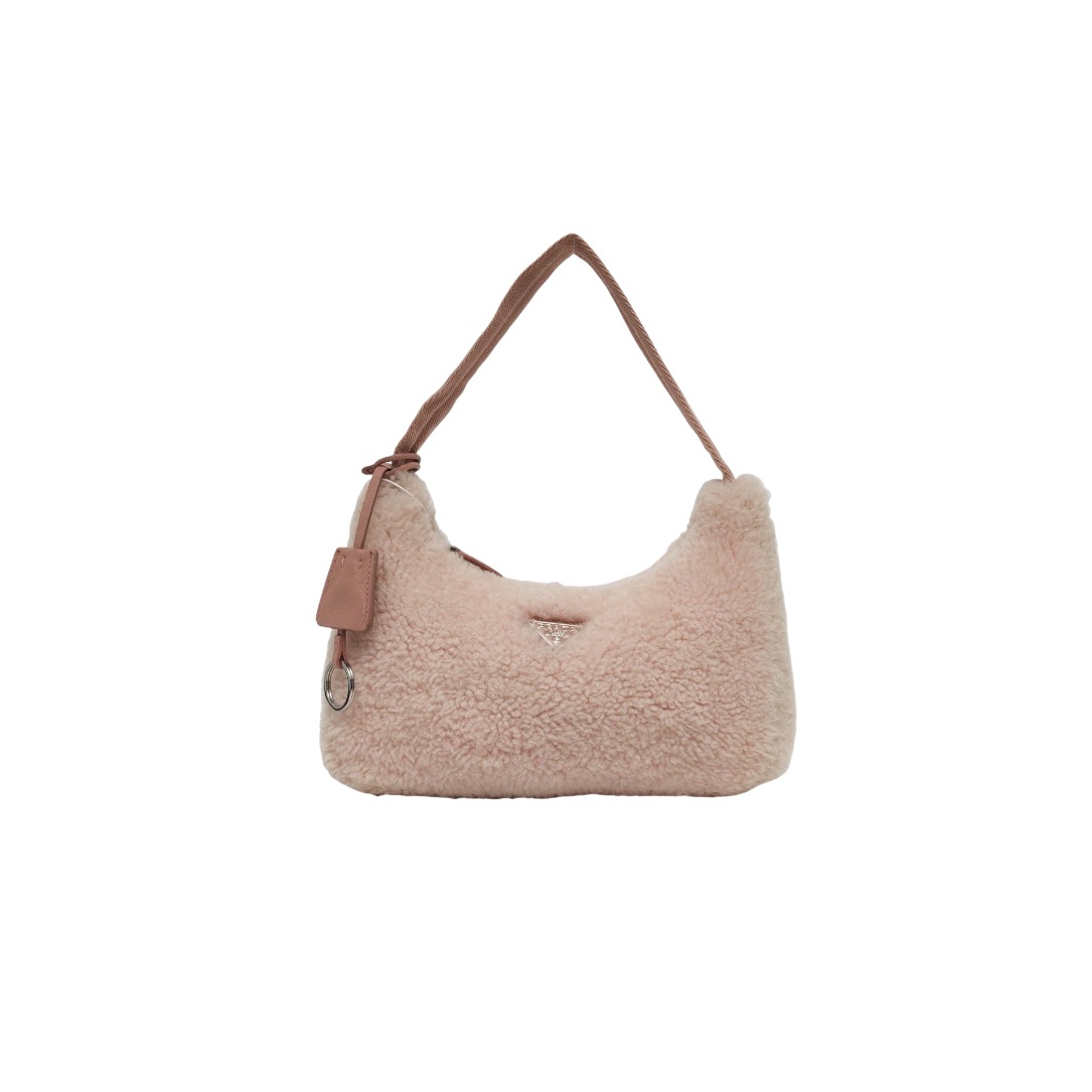 Prada Shearling Mini Re-Edition 2000 Bag