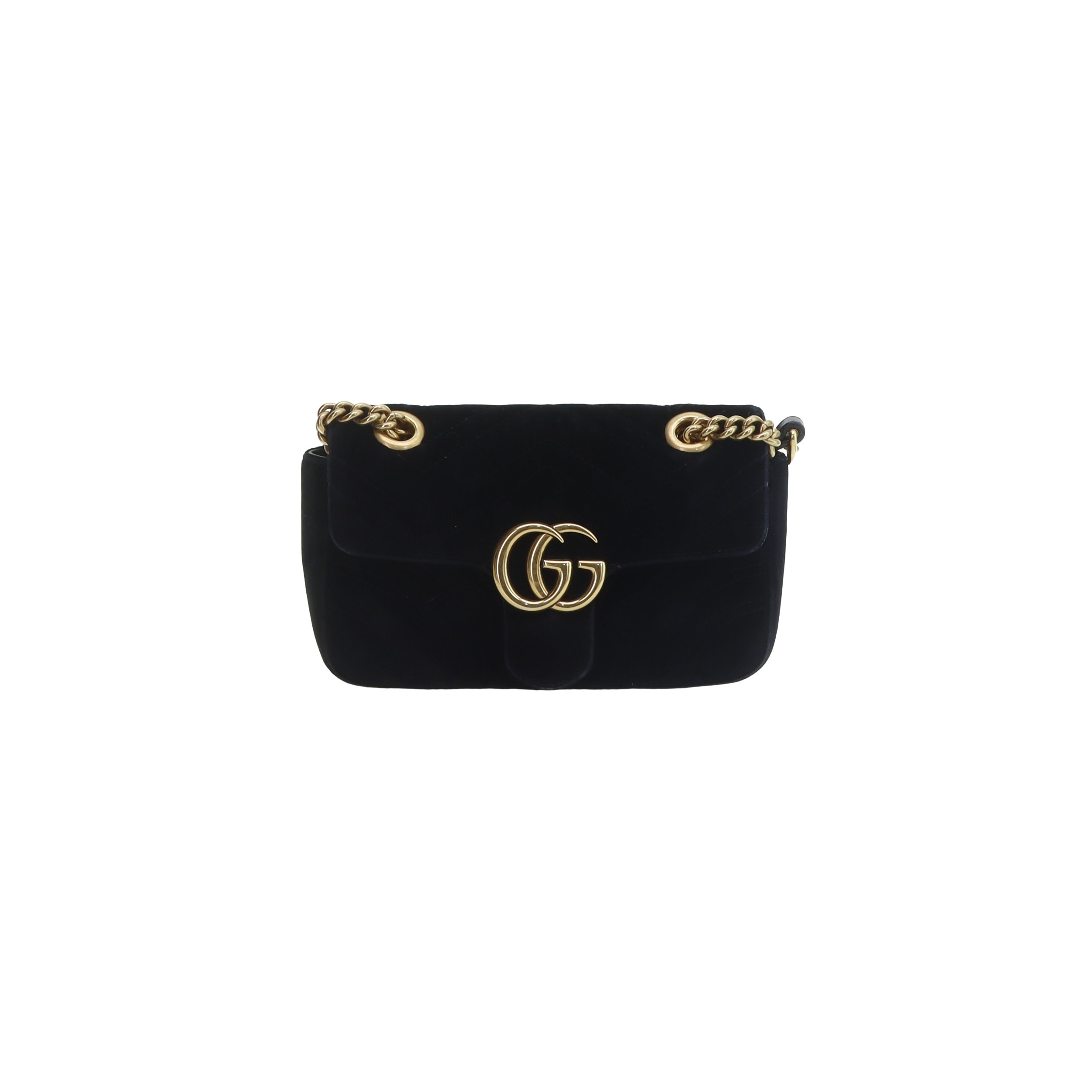 Gucci GG Marmont Matelassé Velvet Shoulder Bag