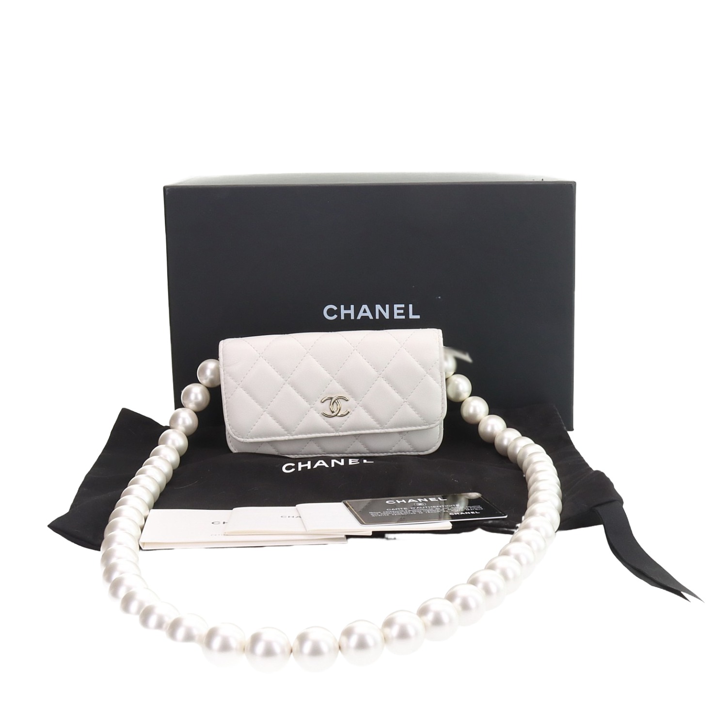 Chanel Maxi Pearls Mini Wallet on Chain