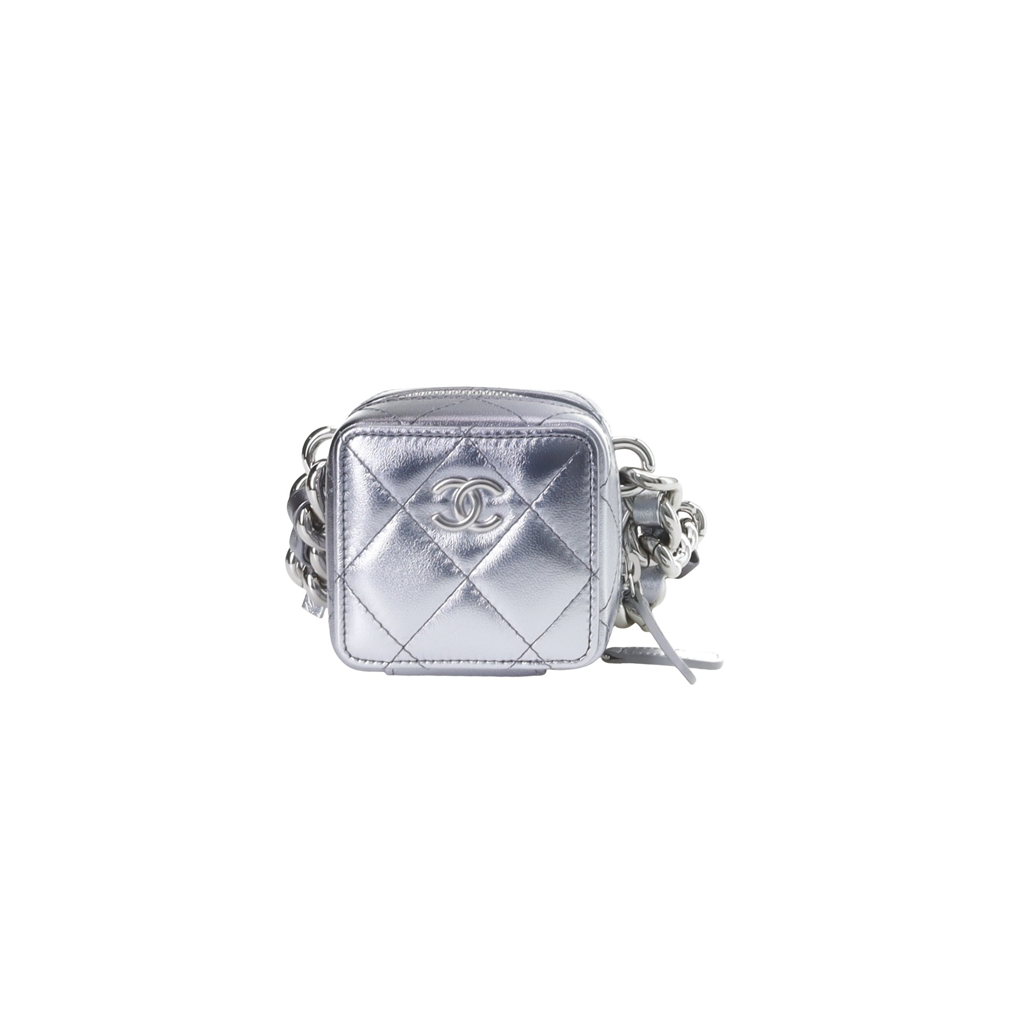 Chanel Coco Punk Cube Clutch with Chain
