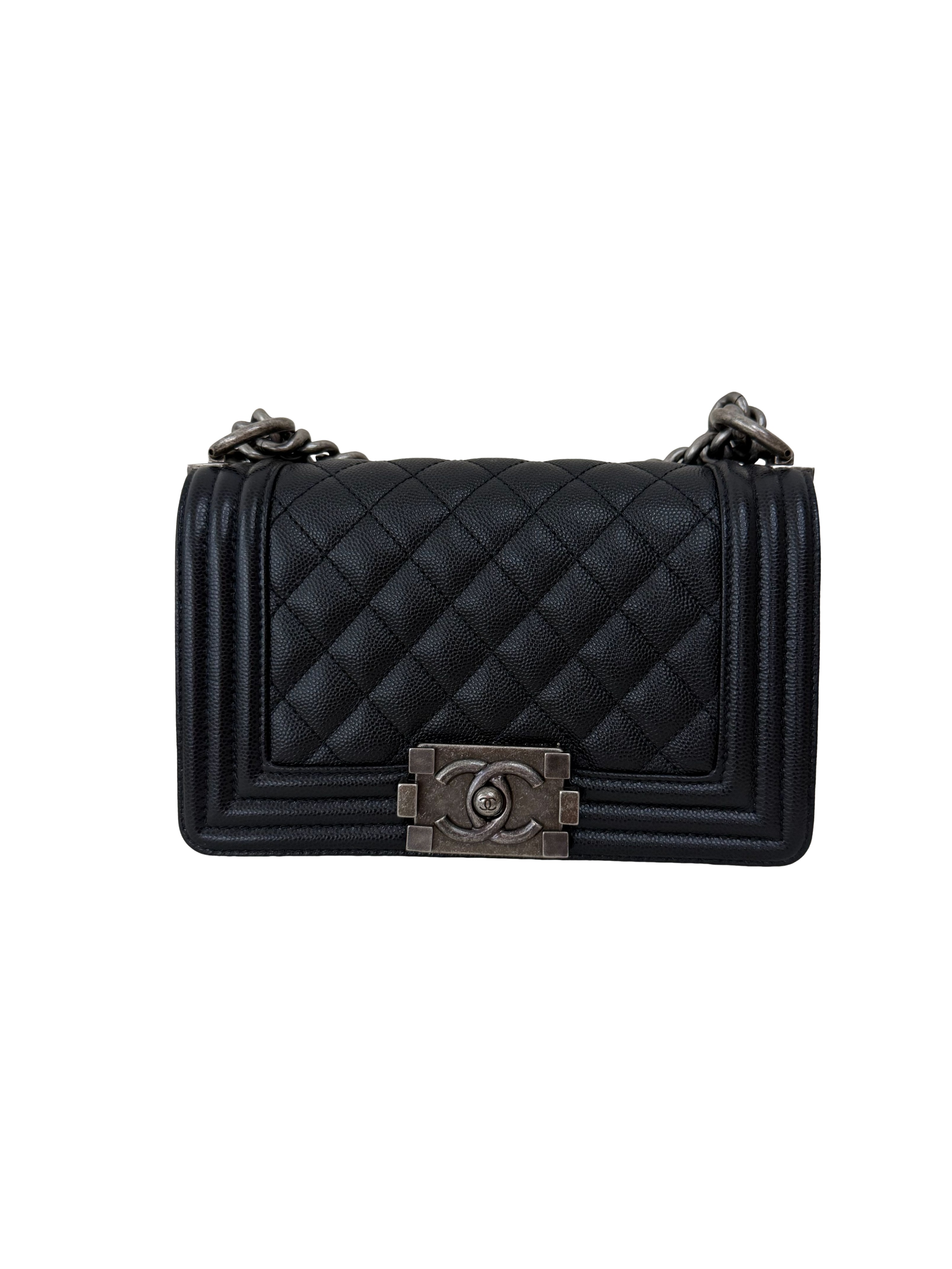 Chanel Caviar Quilted Small Boy Flap Black