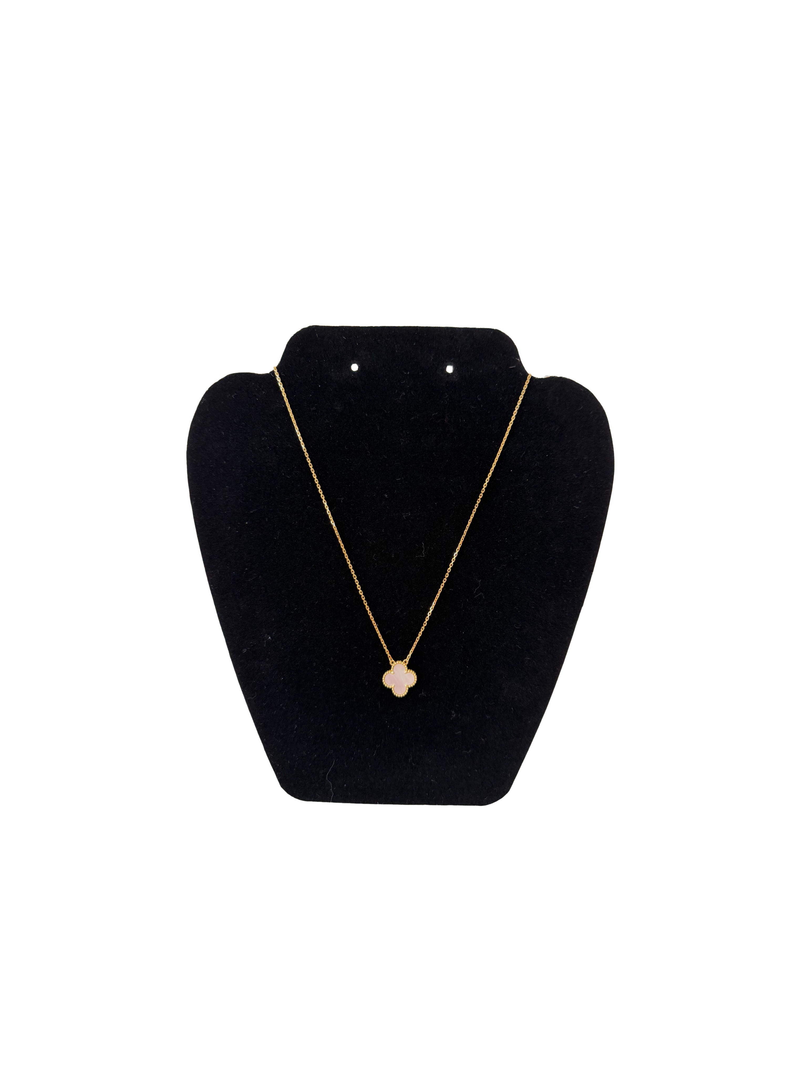 Van Cleef & Arpels Gold and Mother of Pearl Vintage Alhambra Pendant