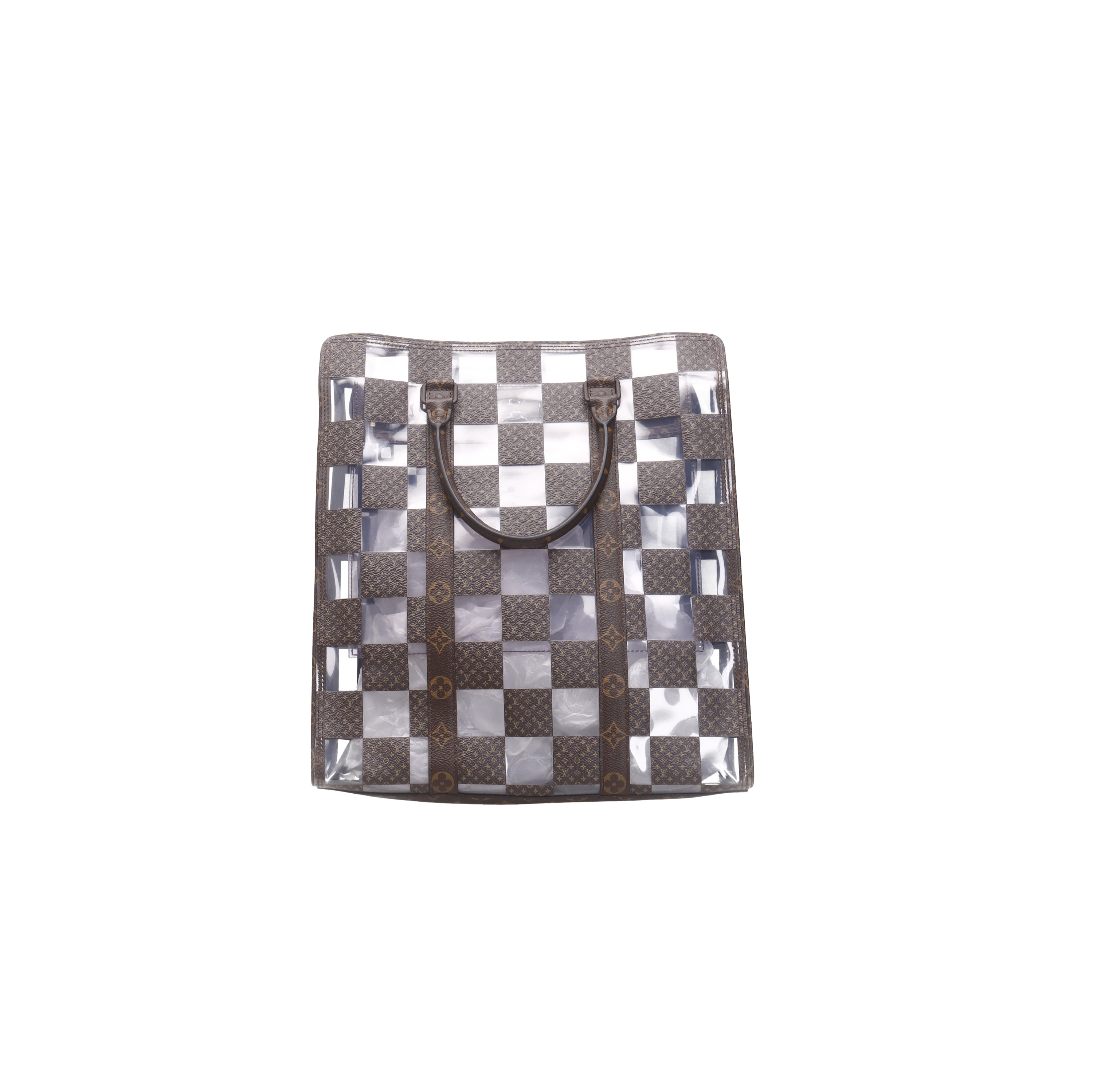 Louis Vuitton PVC Monogram Chess Sac Plat