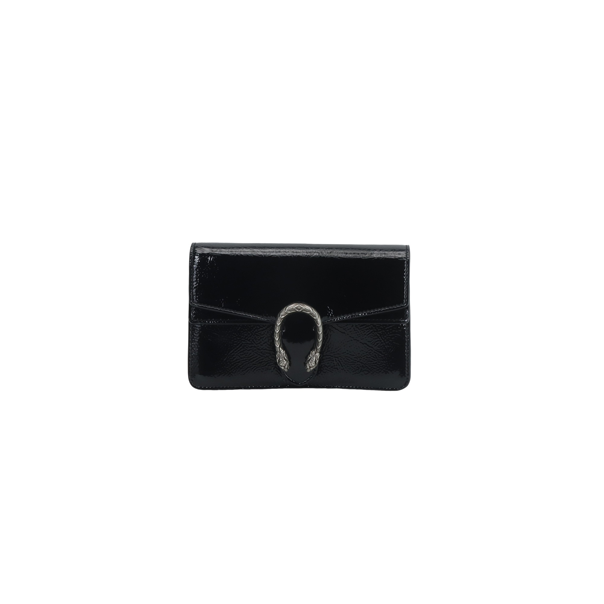 Gucci Crinkled Patent Super Mini Dionysus Shoulder Bag