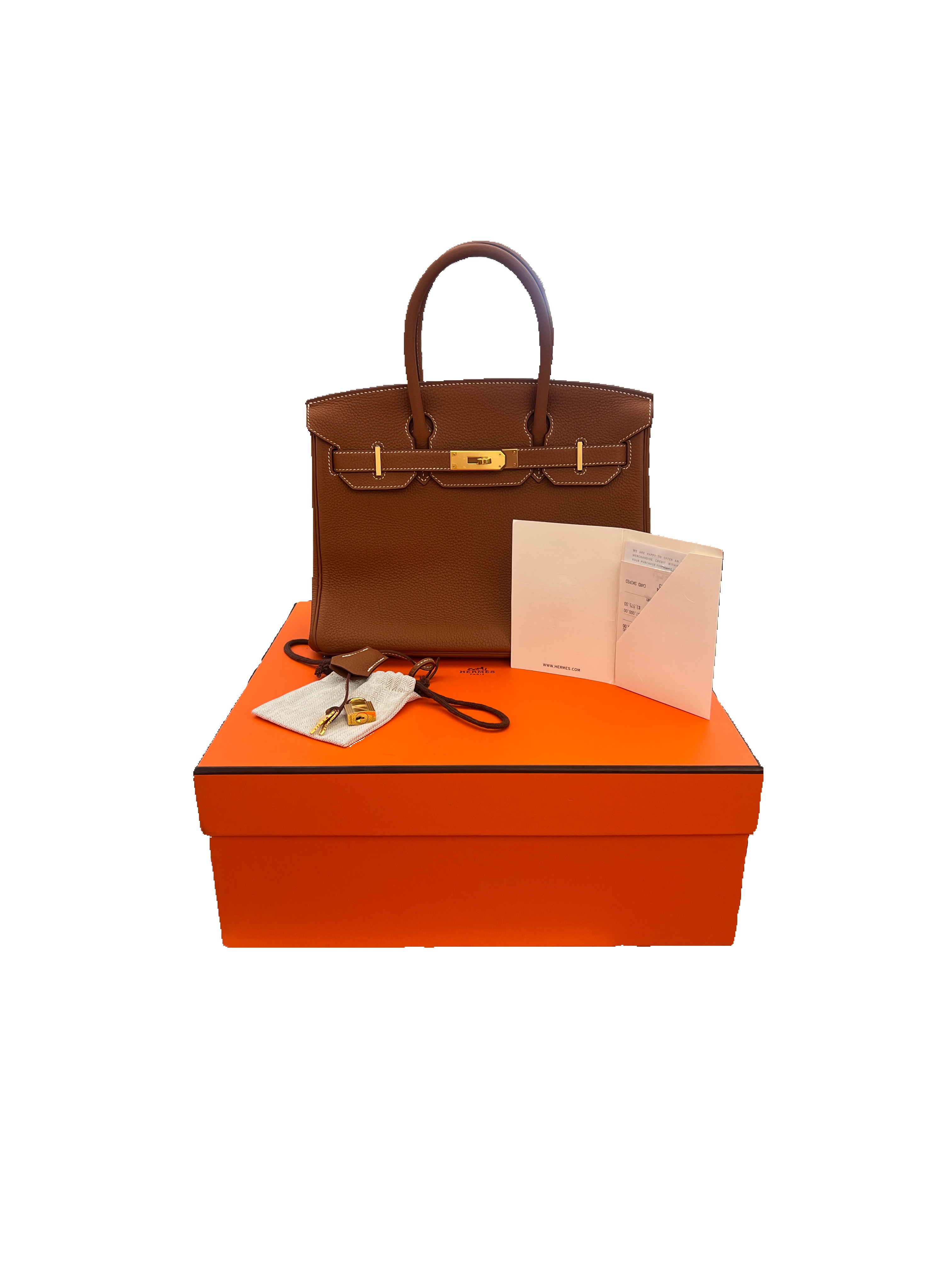 Hermes Togo Birkin 30 Gold