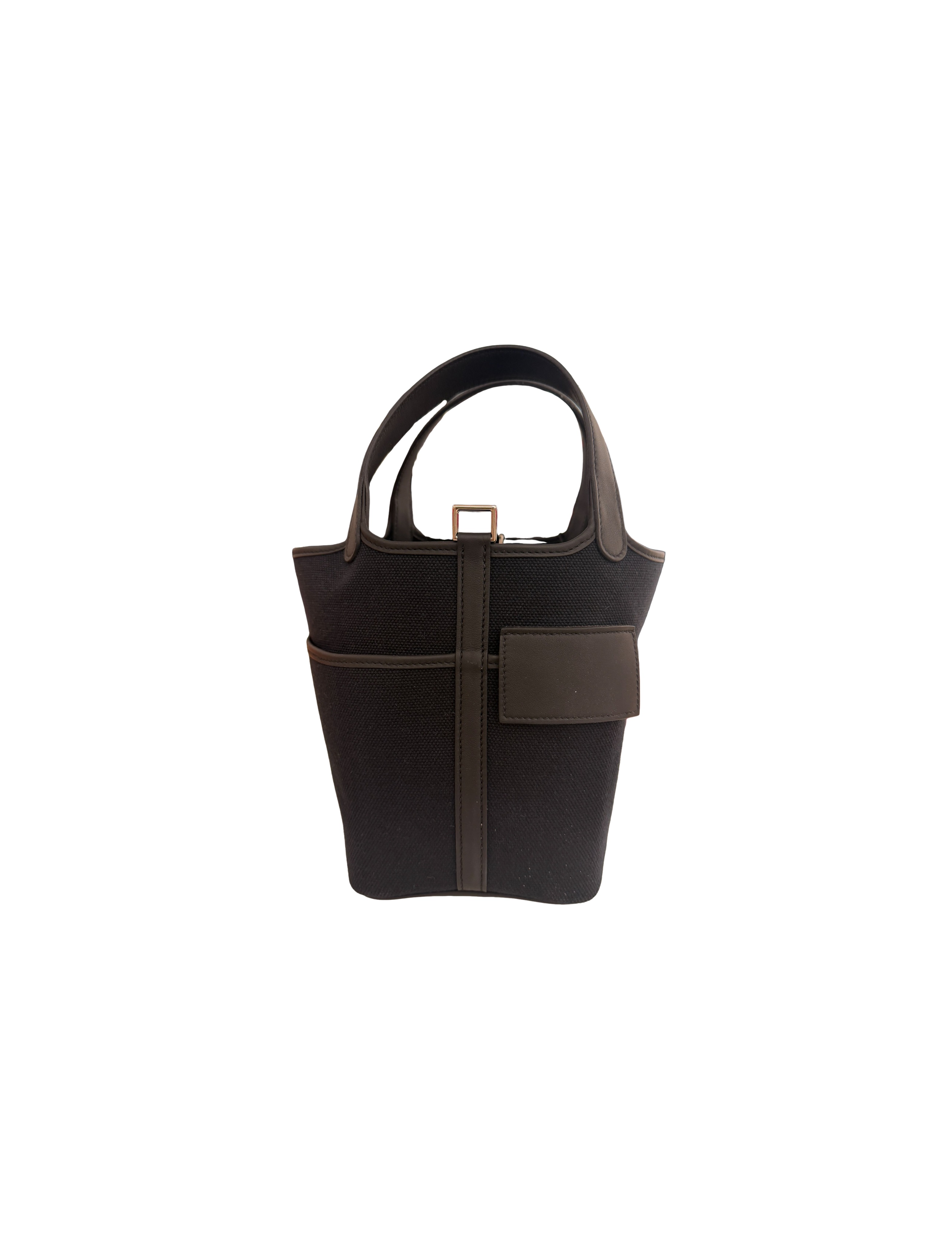 Hermes Toile Goeland Swift Cargo Picotin Lock 18 Black (stamp G)