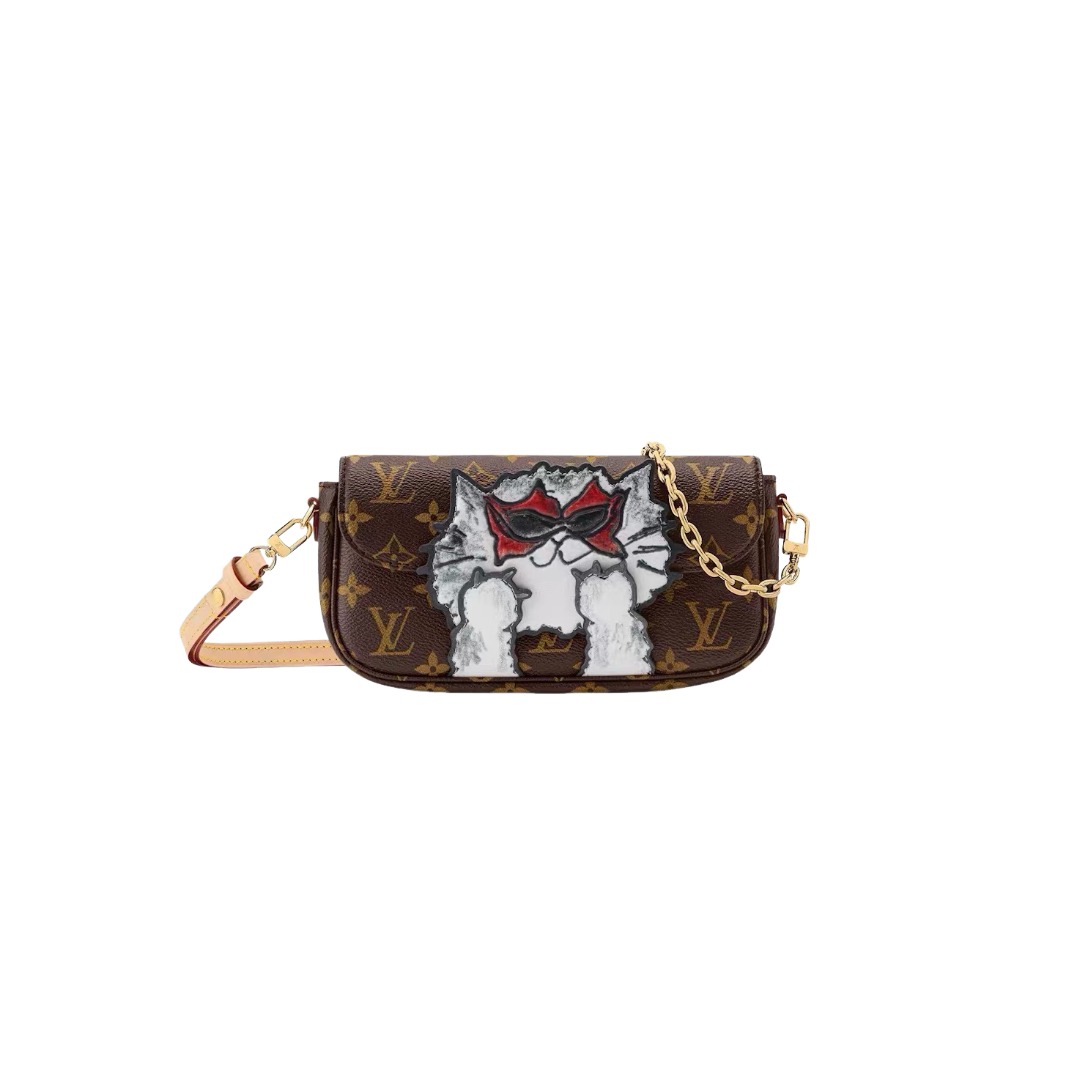 Louis Vuitton Wallet On Chain Ivy Monogram Cat