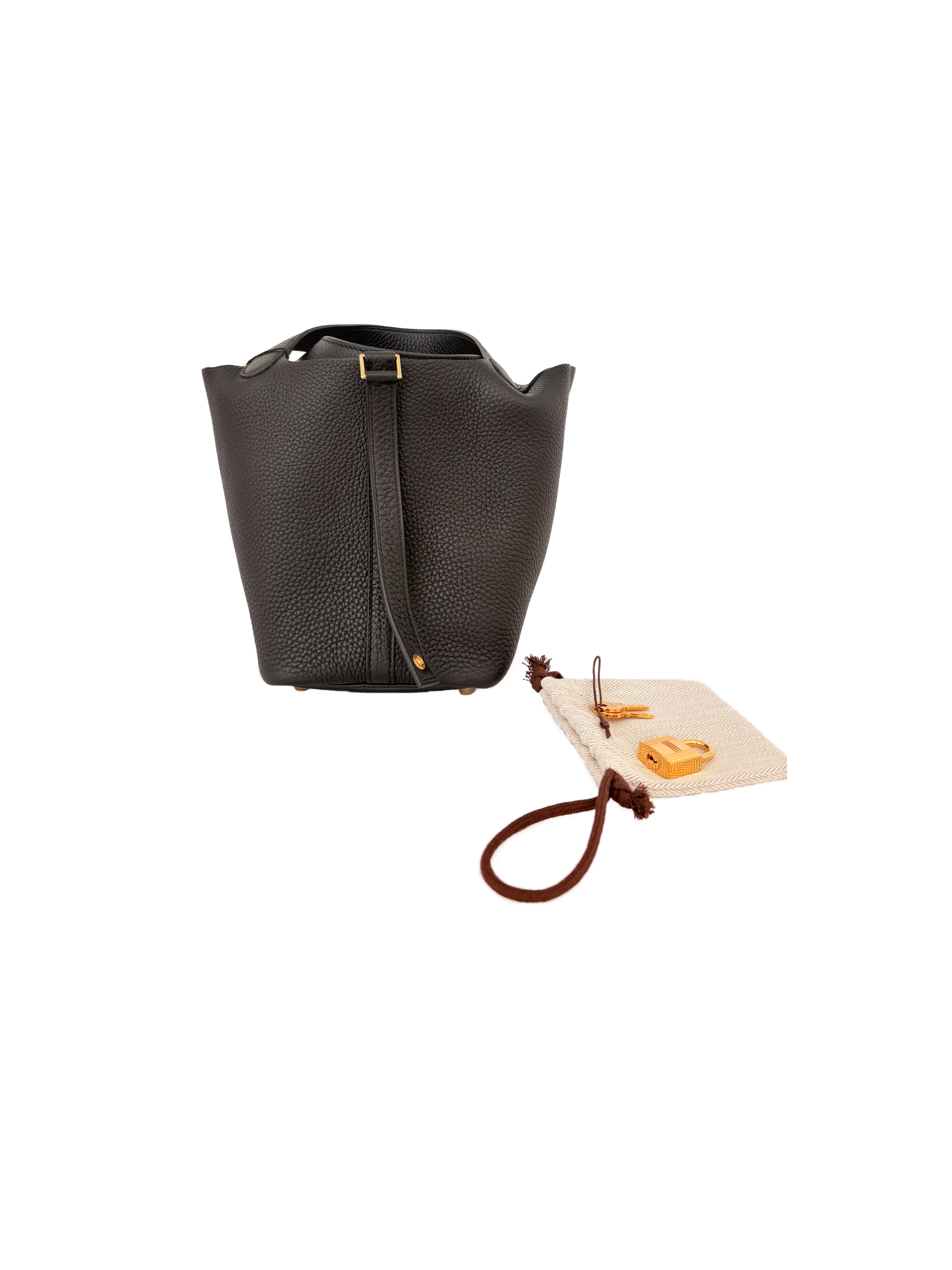 Hermès Clemence Picotin Lock 19 Gold Hardware M Stamp w/ Lock and Keys