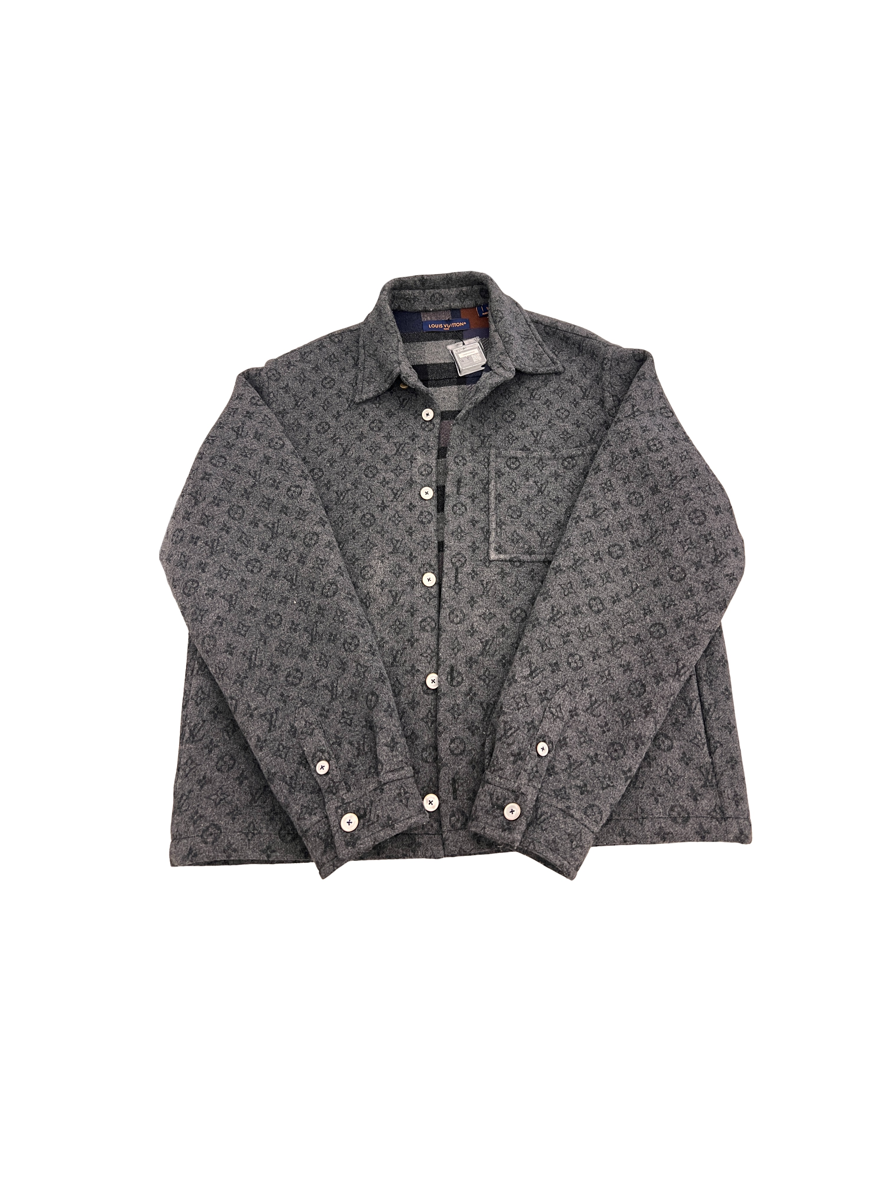 Louis Vuitton Monogram Double Face Overshirt(Fr size 54)