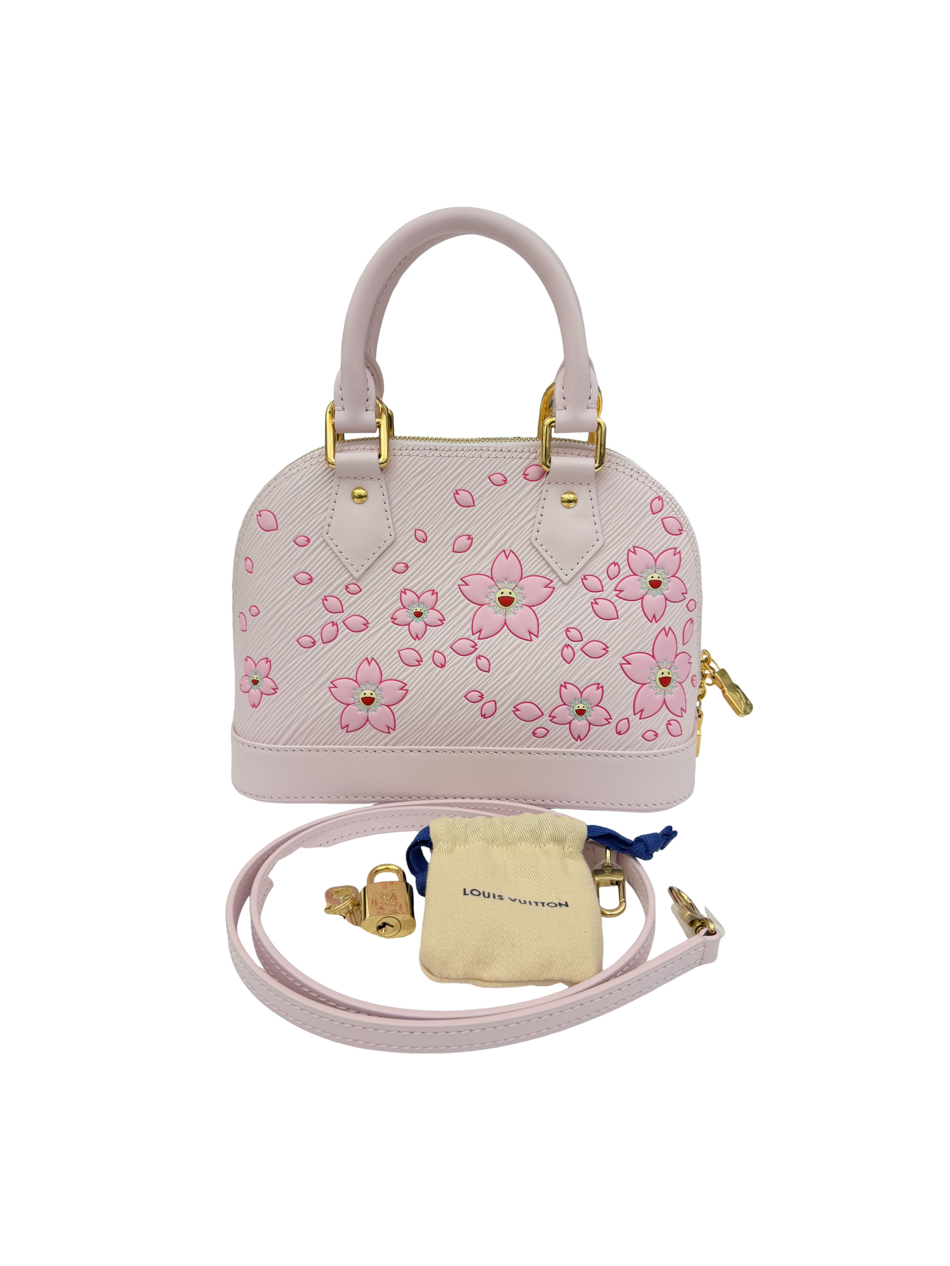 Louis Vuitton LV X TM Epi Cherry Blossom Alma BB Pink